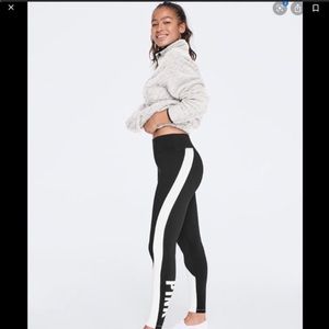 Victoria’s Secret pink Black  cozy legging…